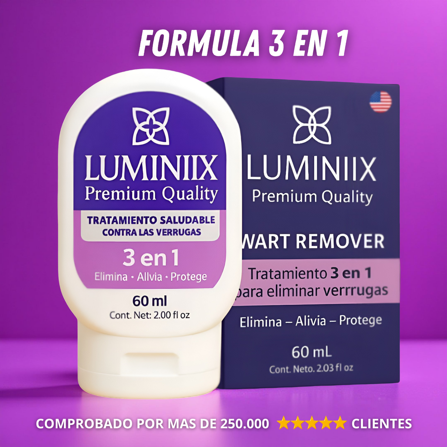 LUMINIIX🔝 → ELIMINADOR DE VERRUGAS 3 EN 1