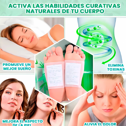 Parches Detox Kinoki X4+ Tapete masajeador + Doble obsequio