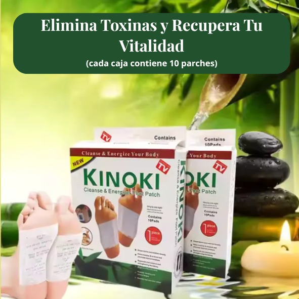 Parches Detox Kinoki X4+ Tapete masajeador + Doble obsequio