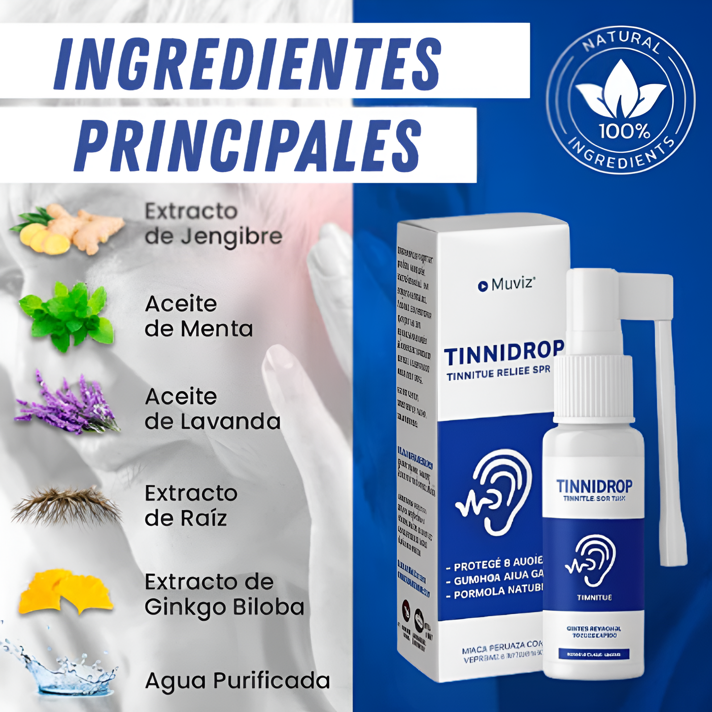 TINNIDROP SPRAY LIMPIADOR DE OIDO
