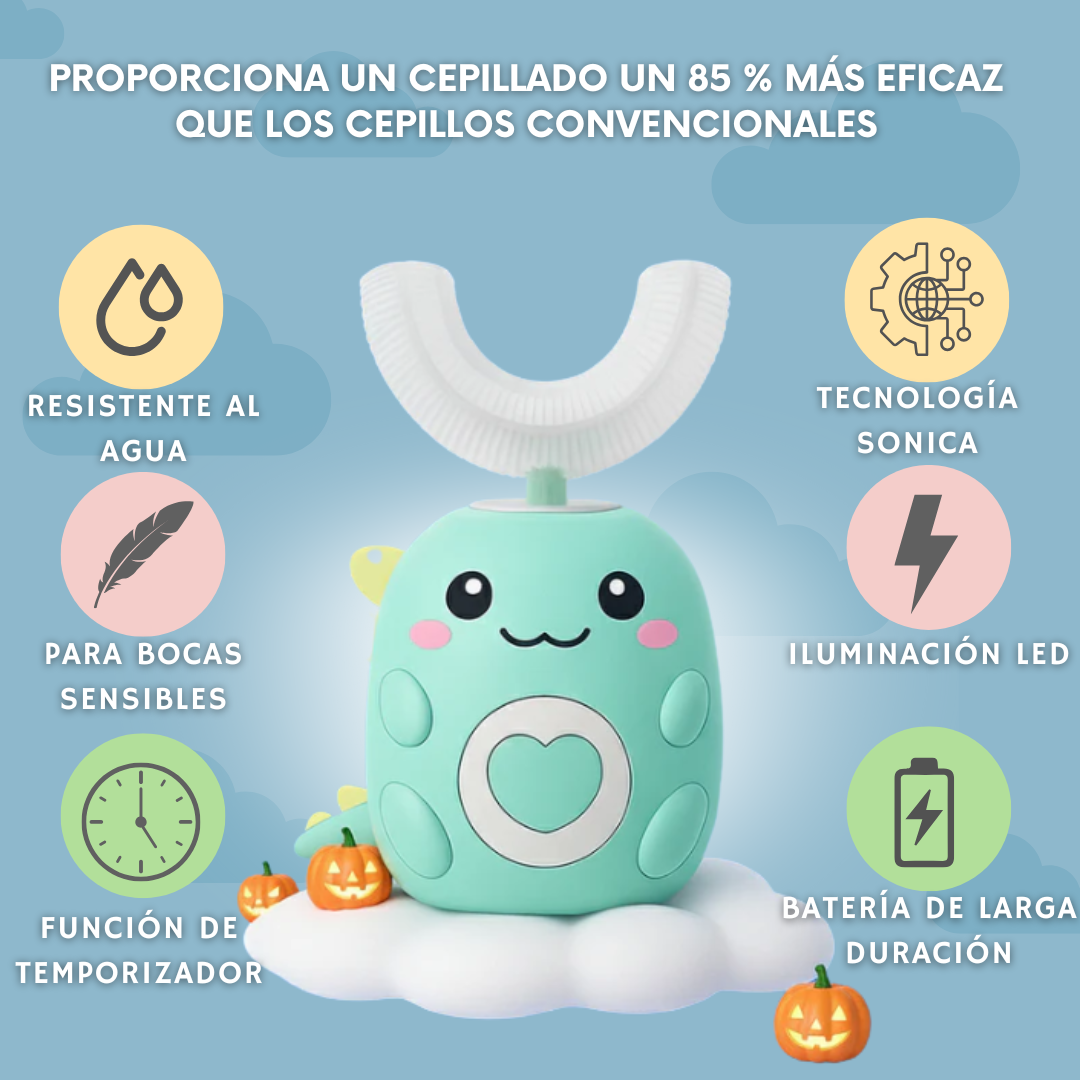 DINO WHITE | CEPILLO DE DIENTES ELECTRICO 🦖