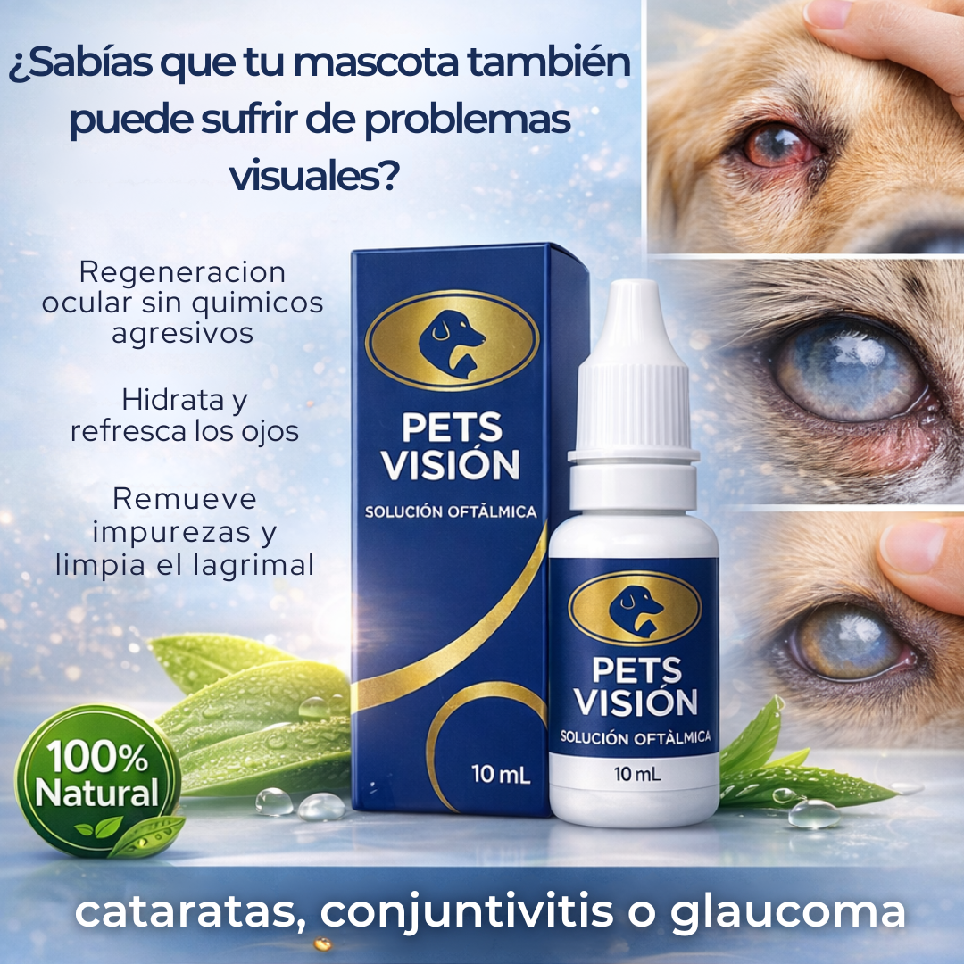 Pets Vision - Gotas Oculares para Mascotas