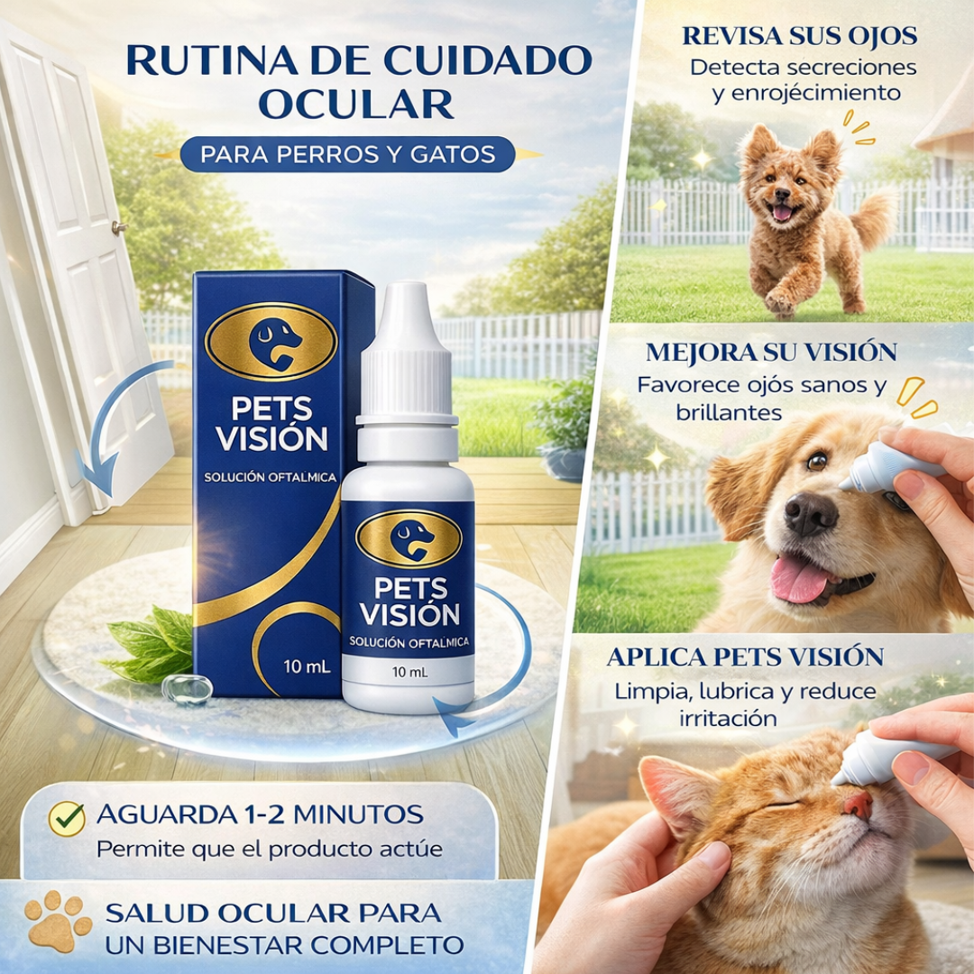 Pets Vision - Gotas Oculares para Mascotas
