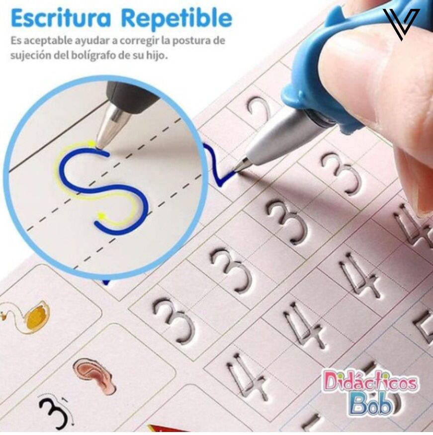 Kit 4 Cuadernos de Caligrafía Reutilizables + Regalos