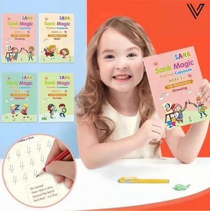 Kit 4 Cuadernos de Caligrafía Reutilizables + Regalos