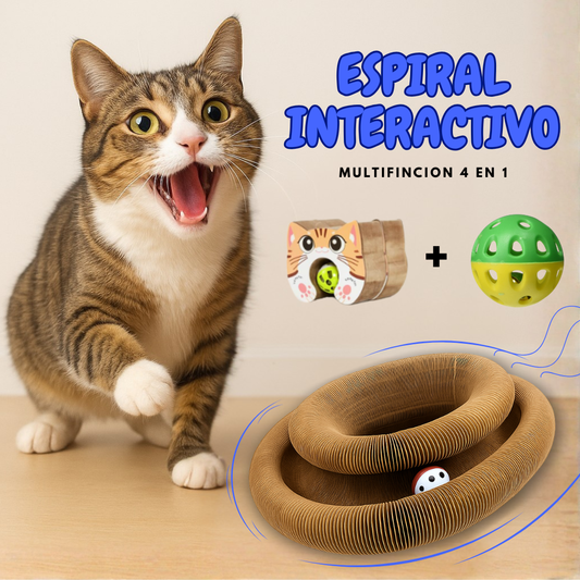 JUGUETE MULTIFUNCIÓN  PARA GATO 🐈🧶 | 4 EN 1