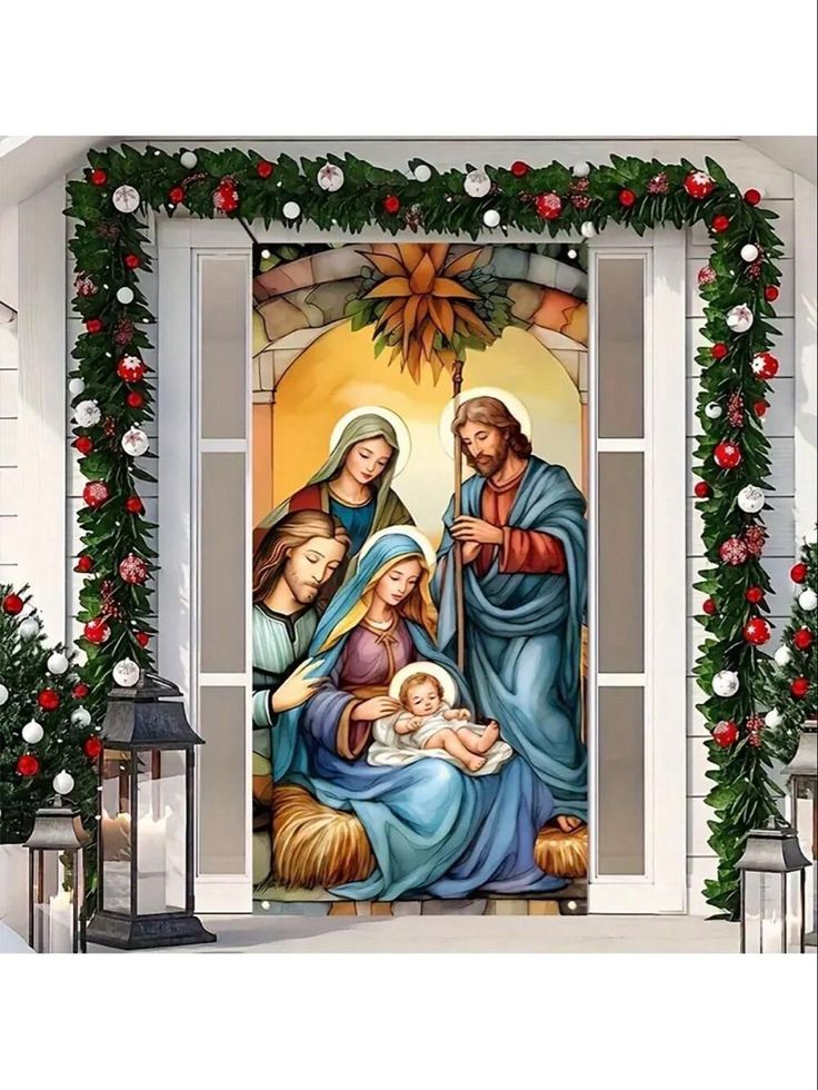 FUNDAS NAVIDEÑAS PARA PUERTA 🎄+(20 DISEÑOS DISPONIBLES)