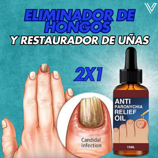 Eliminador de Hongos y Restaurador de Uñas 2x1